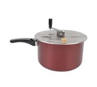 Popcorn Popper, Fabricant de Pop-corn de Cuisinière en Acier Inoxydable avec Manivelle à Main et 2 Tasses, Pot de Pop-corn de Feu de Camp, Poêle à Pop-corn, Machine à Pop-corn