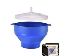 Popcorn pour micro-ondes | Machine à micro-ondes portable | Bol rond en silicone avec couvercle pour la maison et les voyages