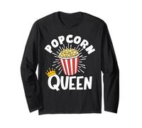 Popcorn Queen Chemise pour Femme Popcorn Lover Manche Longue