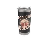 Popcorn Queen, cinéphile et amateur de cinéma Gobelet isotherme en acier inoxydable double paroi