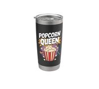 Popcorn Queen, cinéphile et amateur de cinéma Gobelet isotherme en acier inoxydable double paroi