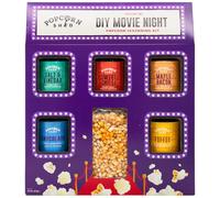 Popcorn Shed Kit d'assaisonnement pour pop-corn à faire soi-même (5 assaisonnements et 500 g de grains à éclater) - Assaisonnements pour pop-corn sucrés et salés, collation facile et faible en