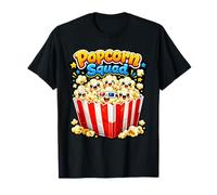 Popcorn Squad Funny Movie Night Snack Lover Cute Vibes T-Shirt