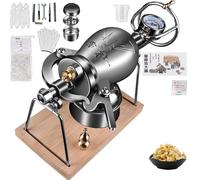 Popcornmaschinechinese Popcorn Maker Popcorn Cannon Hand Popcorn Popper Popper en acier inoxydable Popcorn Machine Puffed Rice Maker pour la maison (couleur: 268 ml) (268 ml)