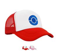 PopCrew Casquette brodée Team Trainer pour déguisement Anime Cosplay Trucker, casquette snapback, bleu, taille unique