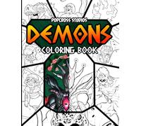 PopCross Studios Demons Coloring Book: No AI was used to make this art