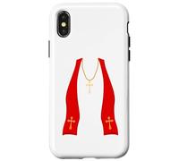 Pope Costume Shirt Lazy Priest Halloween Costume Pope Coque pour iPhone X/XS