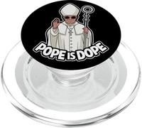 Pope is Dope Humour Religieux Dessin Pape Chrétien PopSockets PopGrip pour MagSafe