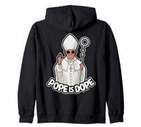 Pope is Dope Humour Religieux Dessin Pape Chrétien Sweat à Capuche