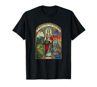 Pope Leo XIV A Pope for The Americas Vitrail Style T-Shirt
