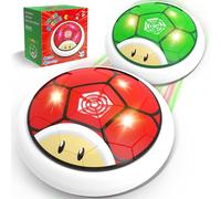 POPERFUN Ballon de Foot Aéroglisseur avec Lumières LED, Intérieur Extérieur Air Power Football Jouets pour Garcons et Filles âgés de 3-12,Hover Soccer Ball Cadeau d’Anniversaire Noël