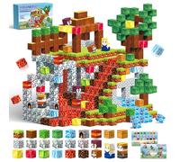 POPERFUN Construction Magnetique Enfant 150 Pièces, Bloc de Construction Magnétique Jouets Éducatifs Sensoriels STEM, Blocs Cubes Magnétiques pour Garcon et Fille 3-10 Ans,Cadeau Noël et Anniversaire