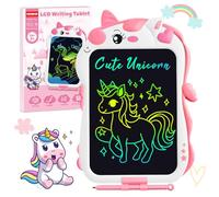 POPERFUN Tablette Dessin Enfant 8.5 Pouces Licorne Jouets,Tablette d'écriture LCD Coloré pour 3-12 Ans,Ardoise Magique Educatif de Filles et Garcons, Cadeaux d'Anniversaire Noël