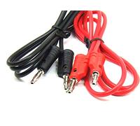 POPESQ® 1 pcs. x Banana - Banana Cable Set 0.95m 60VDC Rot, Noir #A3606