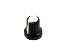 POPESQ® 1 pcs. x Bouton potentiometre 14mm x 17mm KPZ2 Noir - Blanche Plastique #A1422