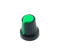 POPESQ® 1 pcs. x Bouton potentiometre 14mm x 17mm KPZ2 Noir - Vert Plastique #A817