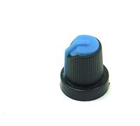 POPESQ® 1 pcs. x Bouton potentiometre 15mm x 17mm KPZ5 Noir - Bleu Plastique #A1558