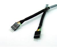 POPESQ® 1 pcs. x Cable Dupont Male - Male 2m Lang 4 Voies 0.25mm² Toron Super Flexible Moteur Capteur CNC 3D Imprimante pour Guidage à chaîne #A2546