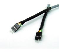POPESQ® 1 pcs. x Cable Dupont Male - Male 50cm Longueur 4 Voies 0.25mm² Toron Super Flexible Moteur Capteur CNC 3D Imprimante pour Guidage à chaîne #A2541