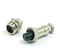 POPESQ® 1 pcs. x GX12 Kit Connecteur Femelle avec Connecteur Male Circular Conecteur 2 Voies 12mm Metal #A4525