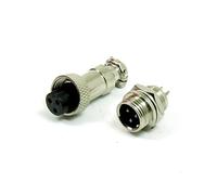 POPESQ® 1 pcs. x GX12 Kit Connecteur Femelle avec Connecteur Male Circular Conecteur 3 Voies 12mm Metal #A4532