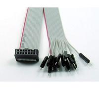 POPESQ® 1 pcs. x IDC Cable - Connecteur Male Male 14 Voies 30cm Cable Plat 2.54mm Conecteur #A2565