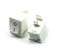 POPESQ® 1 pcs. x Interrupteur 22mm x 15mm Blanche 1 Contact 2A / 250V Off-on #A839