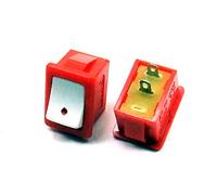 POPESQ® 1 pcs. x Interrupteur 22mm x 15mm Rouge - Blanche 1 Contact 3A / 250V Off-on #A1598