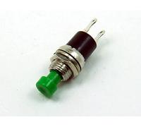 POPESQ® 1 pcs. x Interrupteur instantane Metal Vert 1 Contact 1A / 25V Off-(on) #A380