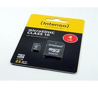 POPESQ® 1 pcs. x Micro SD Intenso SDHC 4Gb Classe10 avec SD Adaptateur #A4564
