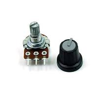 POPESQ® 1 pcs. x Potentiometre avec Bouton 220K Logarithmique PCB Gris #A1818