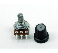 POPESQ® 1 pcs. x Potentiometre avec Bouton 22K Logarithmique PCB Gris #A1815