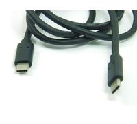 POPESQ® 1 pcs. x Premium USB 3.1Kabel C - C 1m Noir #A5786