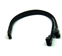 POPESQ® 1 pcs. x Splitter Ventilateur PC 2 Voies 4 Voies 25cm Noir #A4069