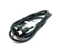 POPESQ® 1 pcs. x TV Cable Premium Coaxial Antenne Connecteur Femelle - Connecteur Male 0.5m Noir #A4578
