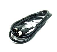 POPESQ® 1 pcs. x TV Cable Premium Coaxial Antenne Connecteur Femelle - Connecteur Male 1.5m Noir #A4577