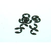 POPESQ® 10 pcs. x Anneau Elastique 3.2mm Acier a Ressort Noir #A4552