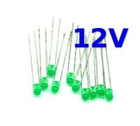 POPESQ® 10 pcs. x LED 12V 3mm Vert #A890
