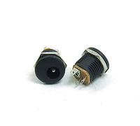 POPESQ® 2 pcs. x DC 2.1mm Connecteur Femelle 11.5mm Noir Plastique #A193