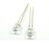 POPESQ® 2 pcs. x LED 5V 5mm Ultrabright Blank Chaud #A4515