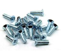 POPESQ® 20 pcs. x Vis M3 x 12mm Tête Conique Pozidriv Acier Zinco #A2498