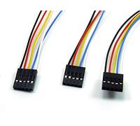 POPESQ® 3 pcs. x Connecteur Femelle Cable 2.54mm 5 Voies 20cm DUP254 / 3 pcs. x Socket Wired 2.54mm 5 Way 20cm DUP254#A2153