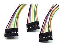 POPESQ® 3 pcs. x Connecteur Femelle Cable 2.54mm Compatible avec Dupont 8 Voies 20cm DUP254#A2157