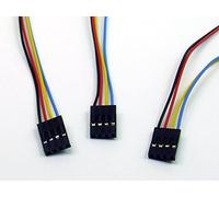 POPESQ® 3 pcs. x Connecteur Femelle Cable 2.54mm Dupont 4 Voies 1m DUP254#A4491