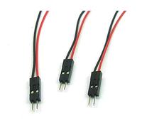POPESQ® 3 pcs. x Connecteur Male Cable 2.54mm 2 Voies 20cm DUP254 / 3 pcs. x Plug Wired 2.54mm 2 Way 20cm DUP254#A2158