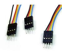 POPESQ® 3 pcs. x Connecteur Male Cable 2.54mm 4 Voies 20cm DUP254 / 3 pcs. x Plug Wired 2.54mm 4 Way 20cm DUP254#A2160