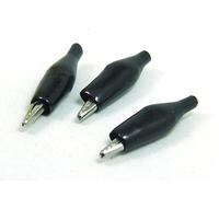 POPESQ® 3 pcs. x Crocodile Borne 6mm 60V Noir #A5671