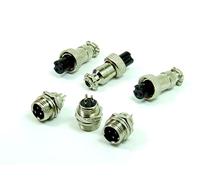 POPESQ® 3 pcs. x GX12 Kit Connecteur Femelle avec Connecteur Male Circular Conecteur 3 Voies 12mm Metal #A4533