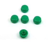 POPESQ® 5 pcs. x Bouton pour Interrupteur instantane (12mm x 12mm) Plastique Vert Rond #A2278