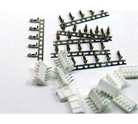 POPESQ® 5 pcs. x Connecteur Femelle avec Connecteur Male avec Contacts a sertir 2mm 5 Voies Coude KB20 / 5 pcs. x Socket with Plug with Crimpcontacts 2mm 5 Way Right Angle KB20#A2130